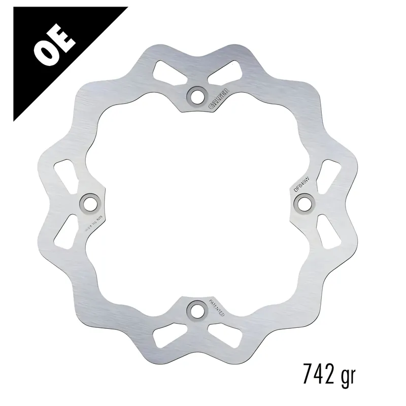Bremsscheibe Galfer DF049W WAVE® mit ECE R90 Zulassung, starr hinten 256x5mm für Honda XL V Varadero XRV Africa Twin 750 - 1100 ccm Bj. 1990 - 2023 Meistverkauft