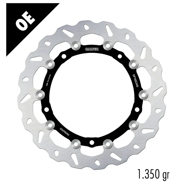 Abverkauf Bremsscheibe Galfer DF755CWD WAVE® mit ECE R90 Zulassung, schwimmend vorne 320x5mm für BMW S RR HP4 Race 1000 ccm Bj. 2009 - 2018