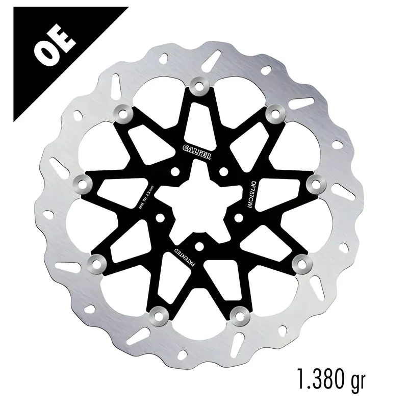 Bremsscheibe Galfer DF787CWI WAVE® mit ECE R90 Zulassung, schwimmend vorne 320x5mm für KTM Duke R, Husqvarna Vitpilen Svartpilen 690 - 890 ccm Bj. 2012 - 2024 Neuheit