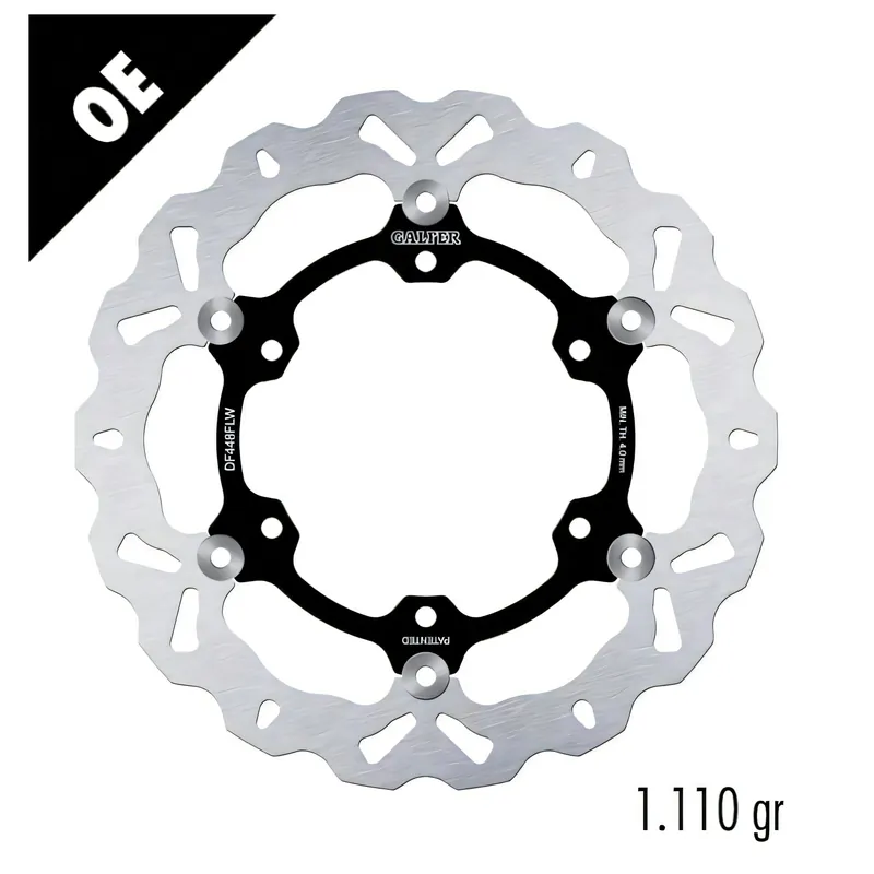 Ausverkauf Bremsscheibe Galfer DF448FLW WAVE® mit ECE R90 Zulassung, schwimmend vorne 298x4,5mm (2 benötigt)