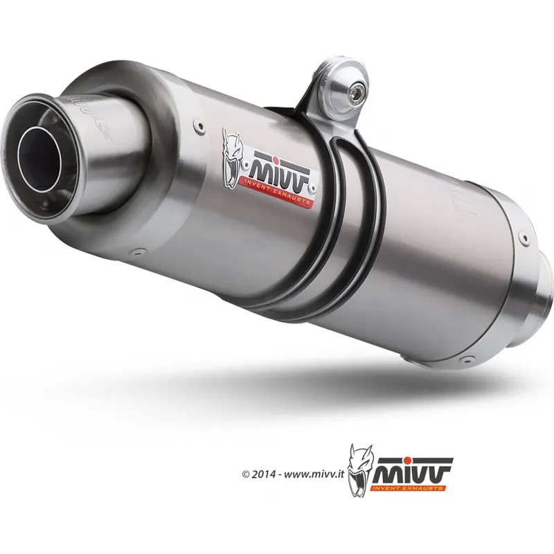 Markenprodukt Auspuffanlage Mivv 2 SLIP-ON Titan GP Sport für Honda FMX 650 ccm Bj. 2005 - 2007