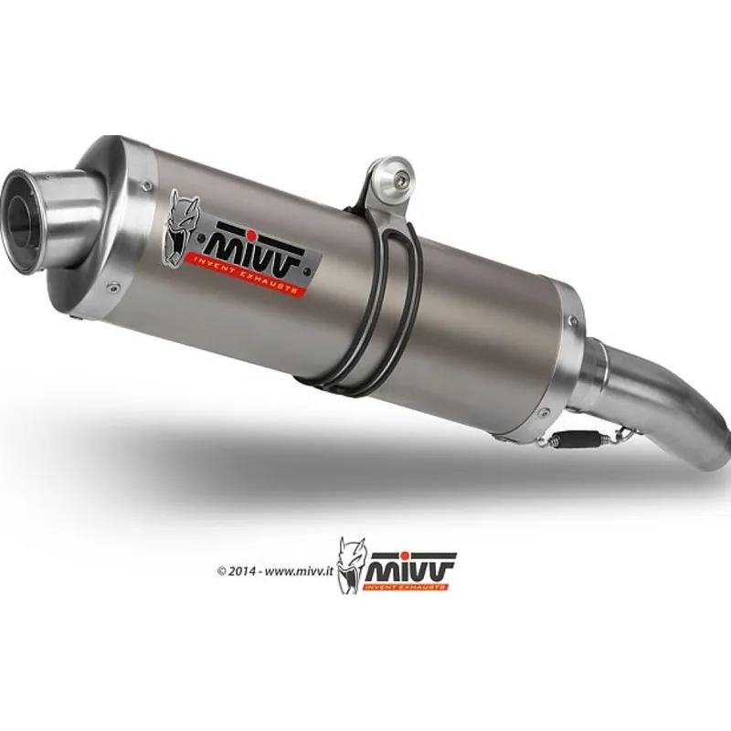 Auspuffanlage Mivv 2 SLIP-ON Titan Oval Sport für Honda CB F Hornet 900 ccm Bj. 2002 - 2006 Zertifiziert