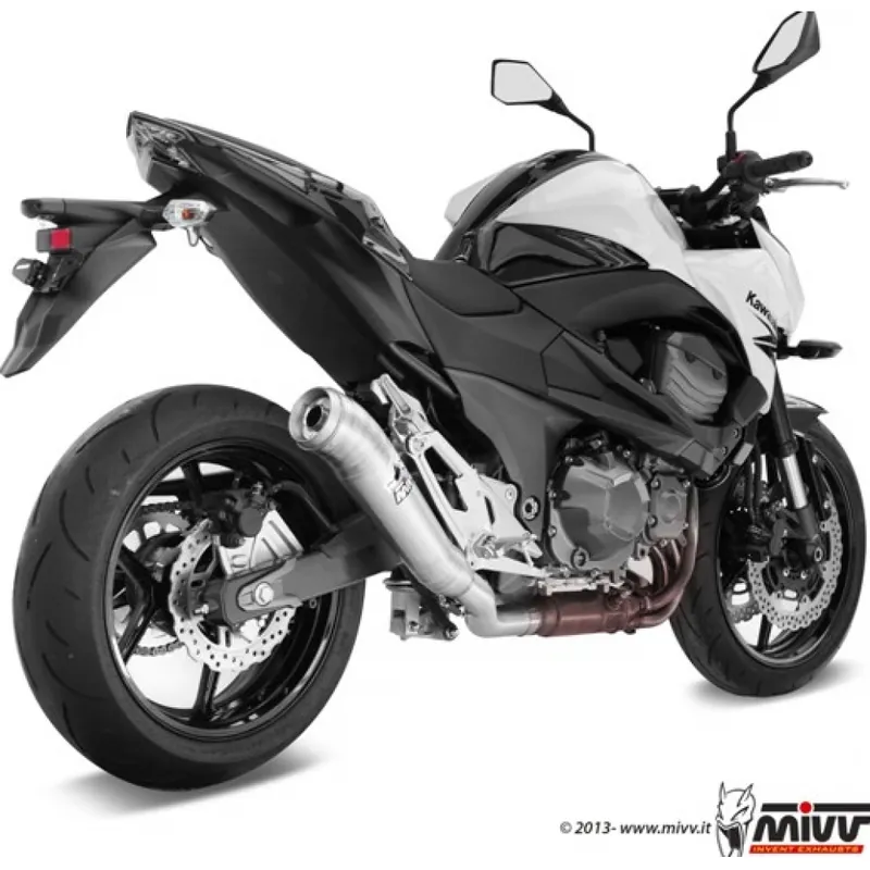 Abverkauf Auspuffanlage Mivv SLIP-ON Edelstahl Ghibli Sport für Kawasaki Z E-Version 800 ccm Bj. 2015 - 2016