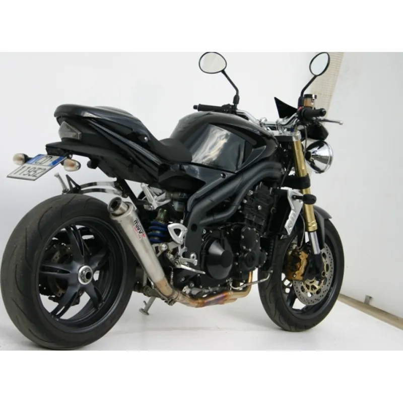 Auspuffanlage Mivv SLIP-ON Edelstahl X-Cone Sport für Triumph Speed Triple 1050 ccm Bj. 2005 - 2006 Neue Kollektion