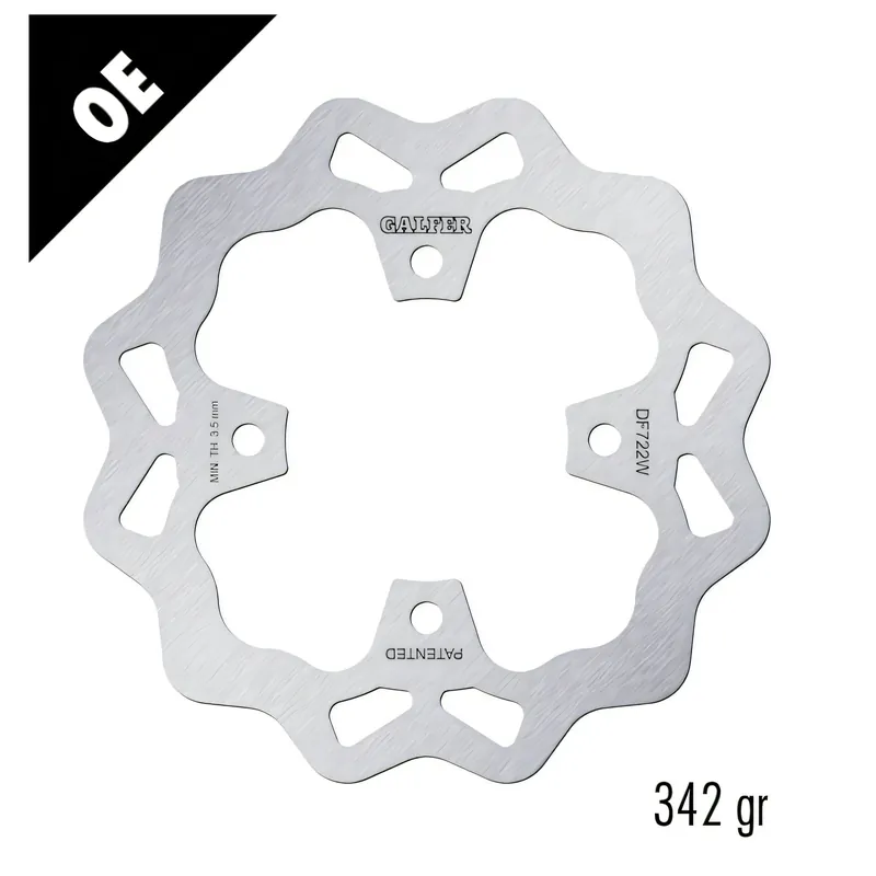 Bremsscheibe Set Galfer 2x DF722W WAVE® mit ECE R90 Zulassung, starr vorne 183x4mm für Polaris Magnum RMK RZR Ranger Crew EFI XP Sportsman HO Twin Touring X2 Big Boss Forest Highlight