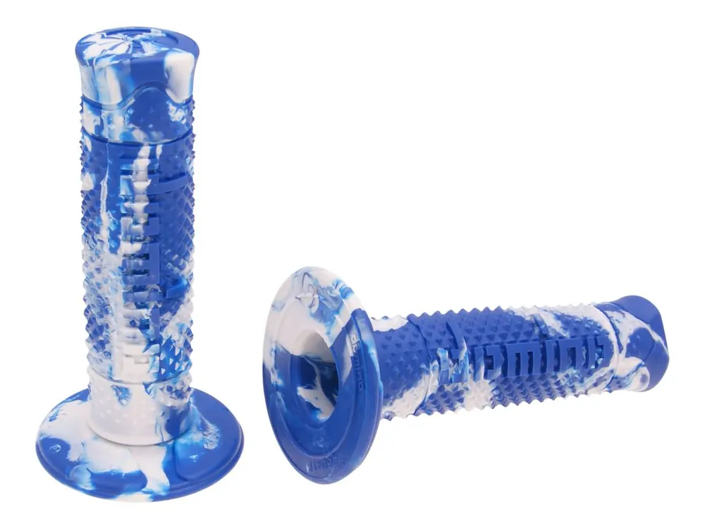 Neue Kollektion Griffe Satz Domino A260 Off-Road Snake blau / weiß