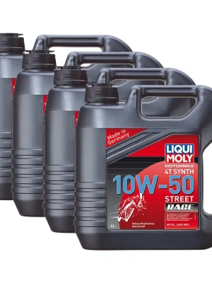 4x Liqui Moly 1686 Motorbike 4T Motoröl Synth Motorrad 10W-50 4L Aktuell