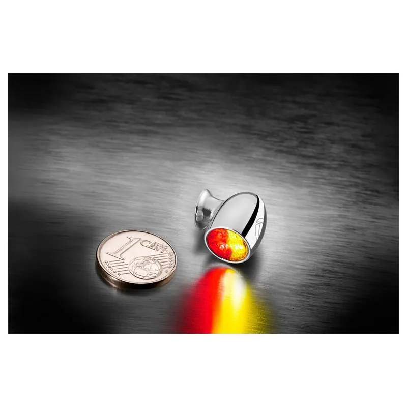 Wochenendangebot Bullet Atto DF, Rück-/Bremslicht Blinker, chrom, klares Glas, Stück