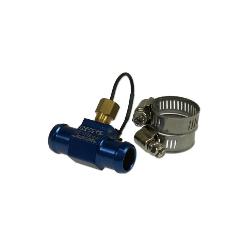Temperaturfühler Adapter KOSO Wassertemperaturadapter für Wasserschläuche, schwarz, Ø 18 mm für Streak Access, Peugeot Ludix 2 Snake Furious Atala Skeggia Bj. 12 - 2005 Günstig