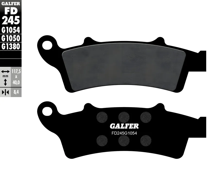 Bremsbeläge Set Galfer FD245G1054 & FD334G1054 Semi-Metall vorne & hinten für Piaggio Beverly 350 ccm Super-Preis