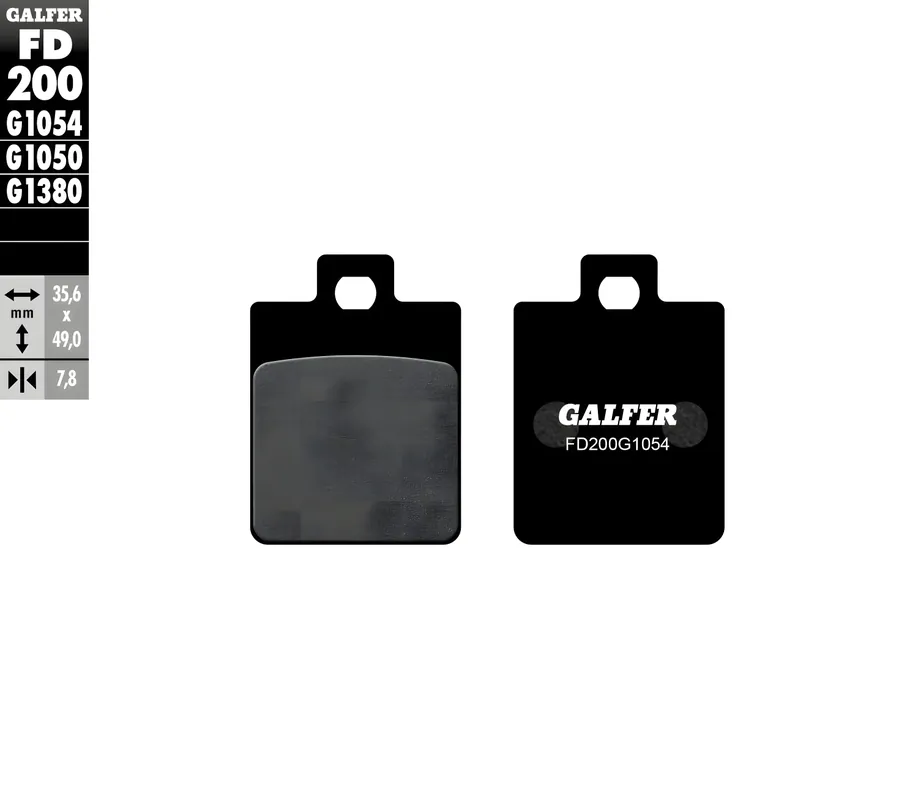 Schneller Versand Bremsbeläge Set Galfer FD200G1054 & MF636G2165 vorne & hinten für Piaggio Sfera 125 ccm