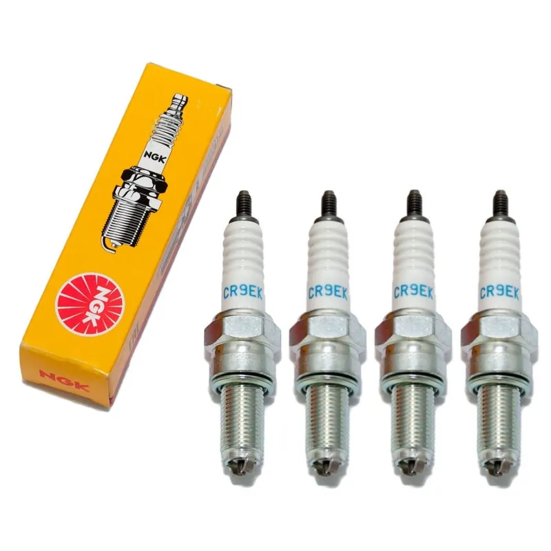 Zündkerzen Set NGK 4x CR9EK Zündkerze entstört, 19,0mm Langgewinde Ø 10,0mm 2-Massen-Elektrode, 4548 / 5600 Sale