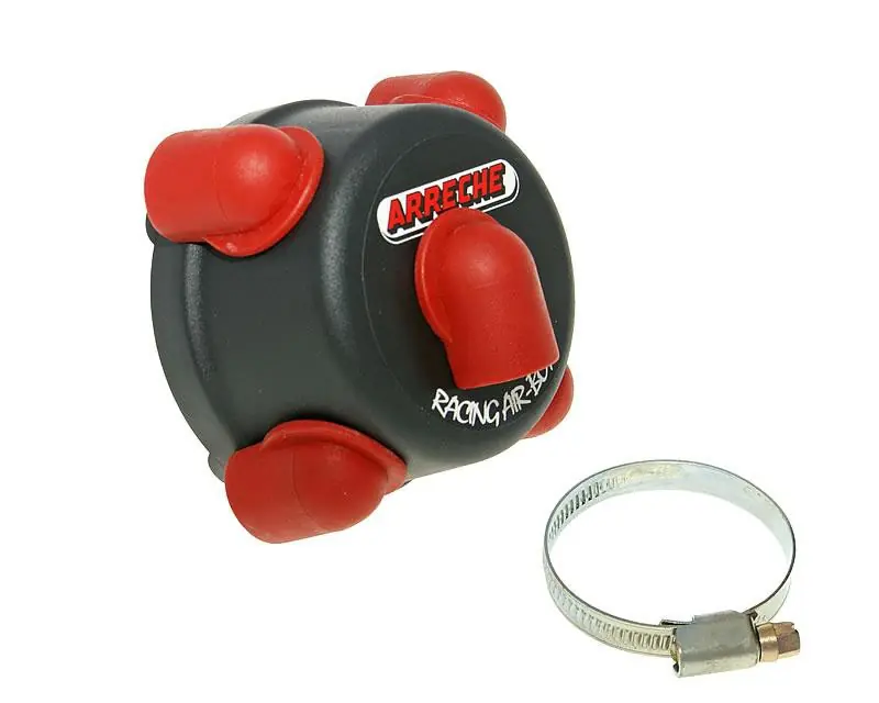 Preis Gesenkt Luftfilter Arreche Airbox kurz 36,5mm 45° schwarz-rot
