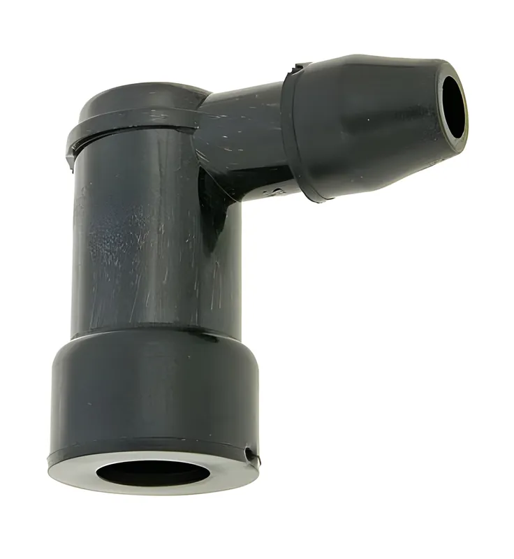 Zündkerzenstecker 90° kurz, schwarz Abverkauf