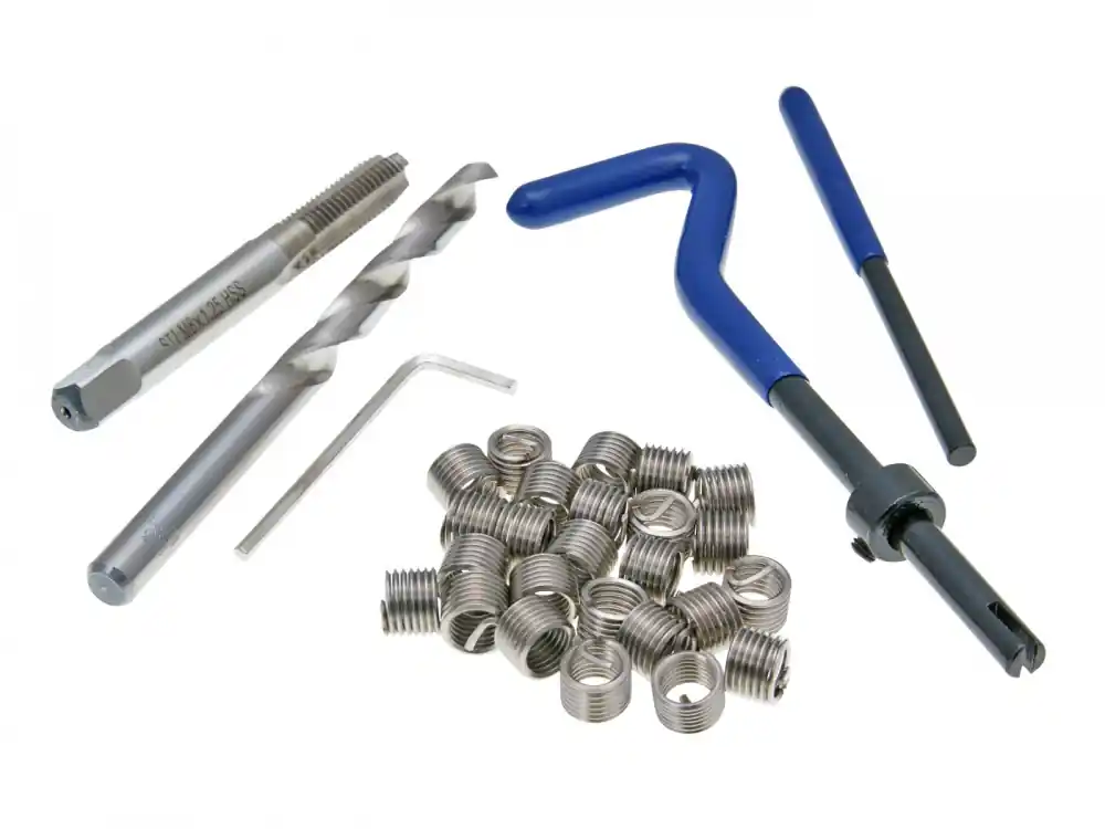 Solange Der Vorrat Reicht Gewindereparatursatz M8x1,25mm Komplettset mit Bohrer & Werkzeug