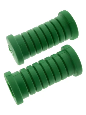 2x Fußrastengummi, grün - Mokick Neue Ware