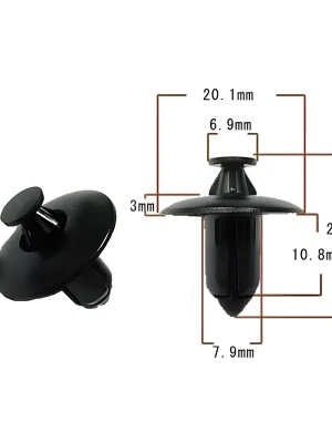 Plastikniete RMS Niete für Suzuki, 09409-07333-000 / Kymco, 00162154 Markenprodukt