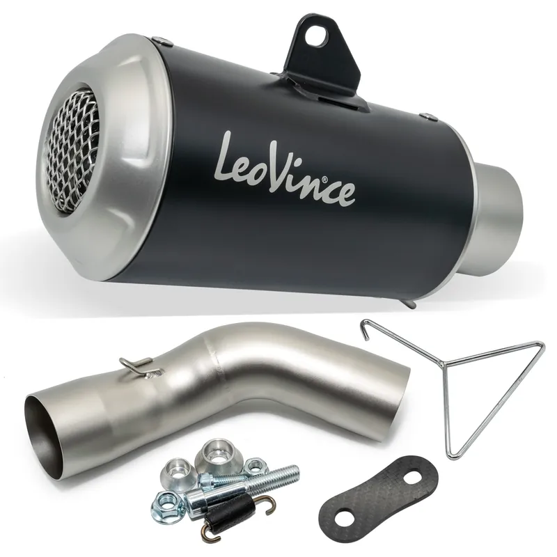 Begrenztes Angebot Endschalldämpfer LeoVince LV-10 Black Edition mit Zulassung, Edelstahl schwarz für Kawasaki Z 900 Bj. 2020 - 2024 E4 / E5