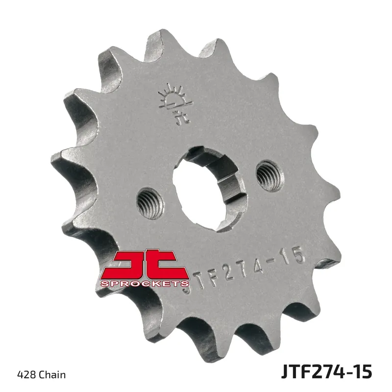 Ritzel JT Sprockets 428 15Z grobverzahnt Innendurchmesser 15mm / 17mm für Honda MTX MSX CRF F 80 - 125 ccm Bj. 1985 - 2020 Neue Ware
