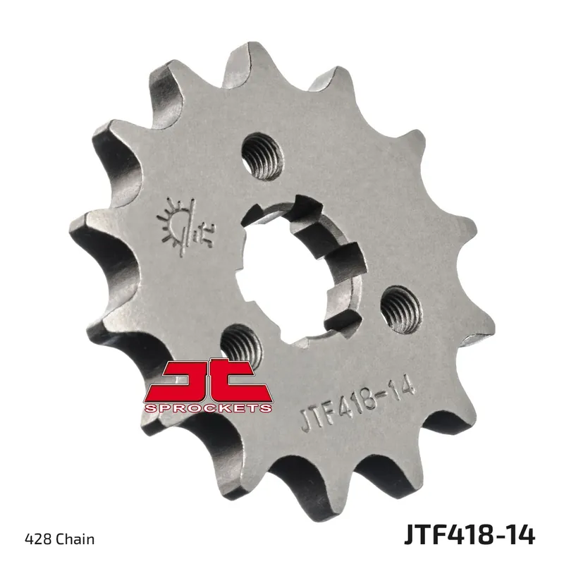 Aktuell Ritzel JT Sprockets 428 14Z grobverzahnt Innendurchmesser 16mm / 20mm für Kawasaki KX KE 125 / 175 ccm Bj. 1974 - 1982