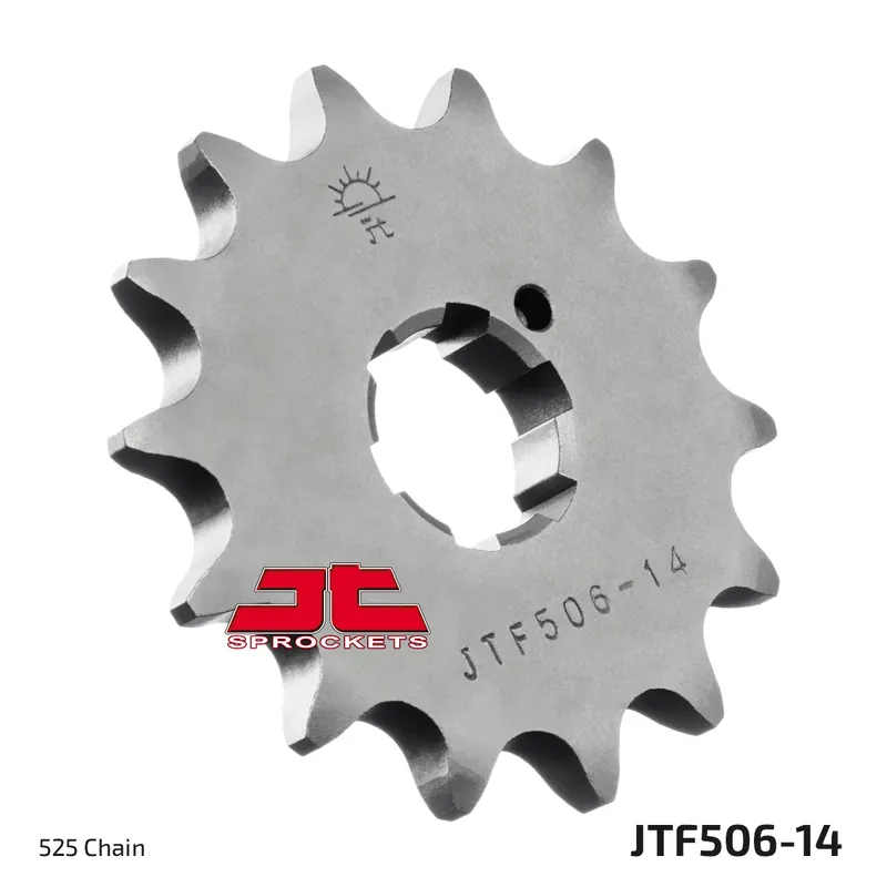 Ritzel JT Sprockets 525 14Z grobverzahnt Innendurchmesser 21mm / 25mm für Kawasaki S1 KH MACH I 250 ccm Bj. 1971 - 1980 Neu
