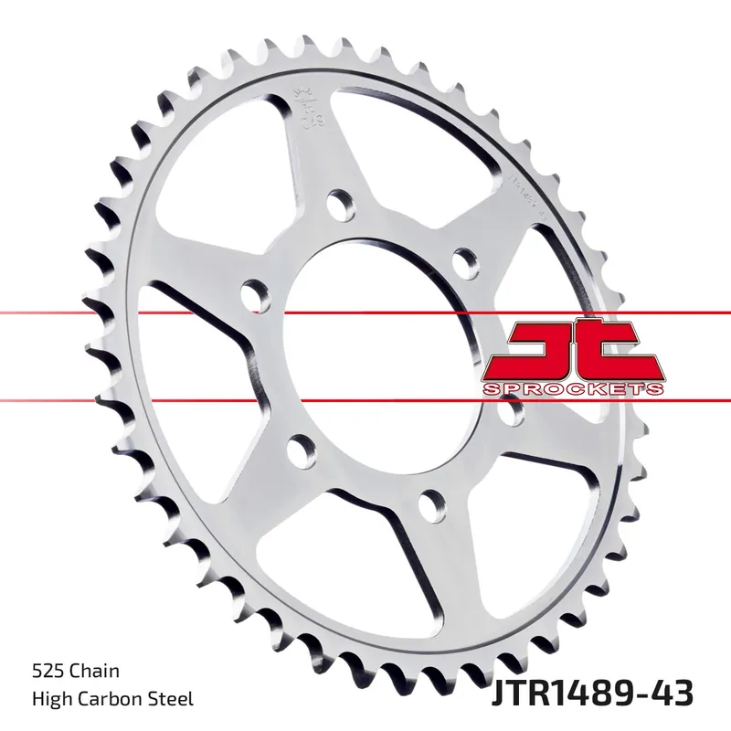 Kettenrad JT Sprockets 525 43Z für Kawasaki ZX-6R Z ZX-9R Ninja ZX-10R 400 - 1000 ccm Bj. 1996 - 2022 Neue Ware