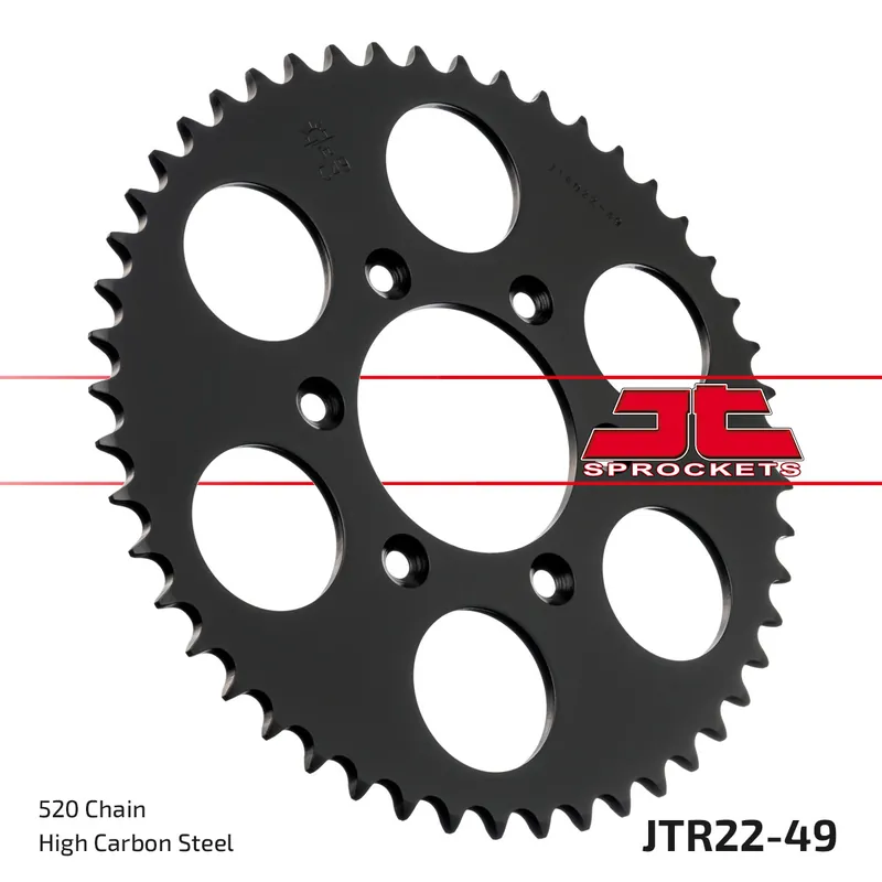 Sichere Zahlung Kettenrad JT Sprockets 520 49Z Innendurchmesser 80mm Lochkreis 106mm für Aprilia SX MX RX ETX N P Tuareg Rally M 125 ccm Bj. 1989 - 2014