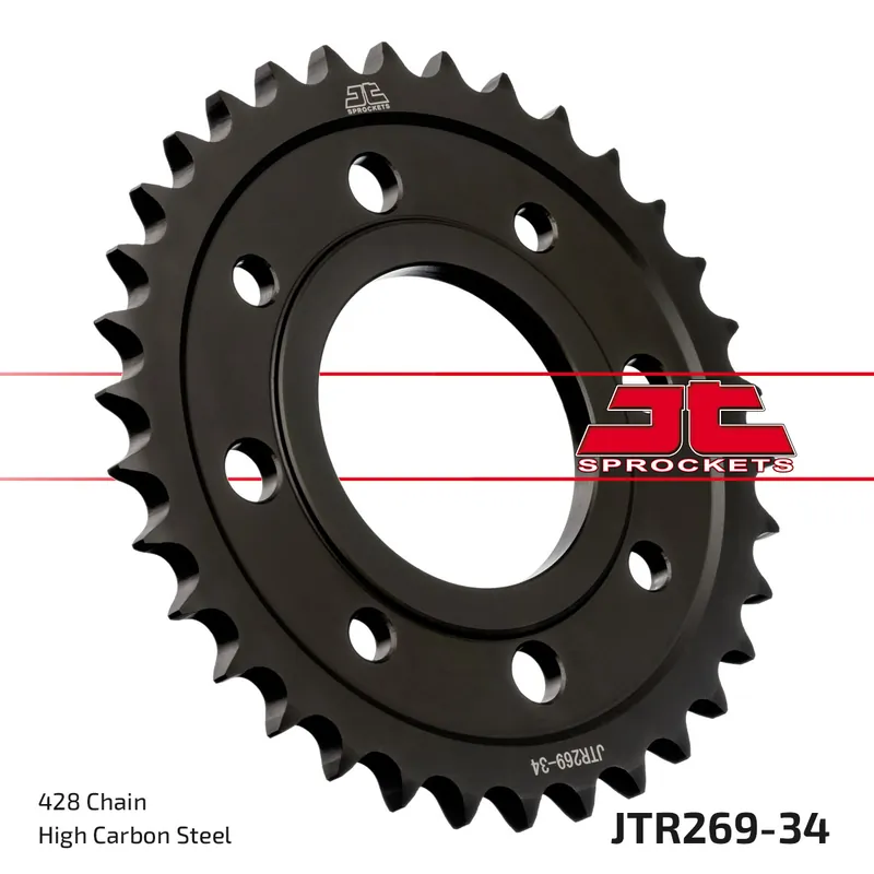 Preiswert Kettenrad JT Sprockets 428 34Z Innendurchmesser 58mm Lochkreis 90mm für Kymco Zing K-Pipe, Daelim VC Advance VT VS Brixton Crossfire Honda MSX Roadwin