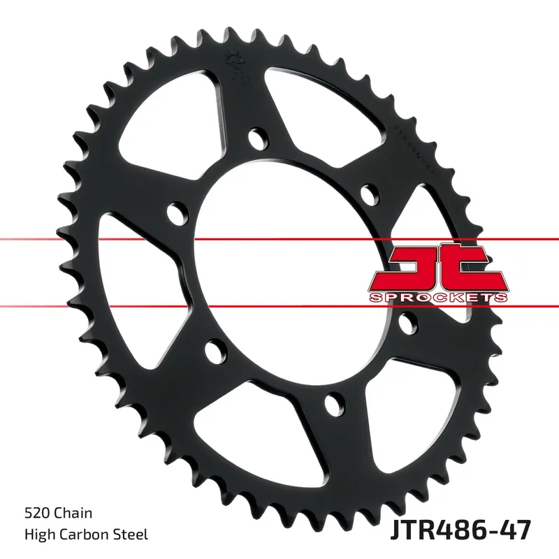 Billig Kettenrad JT Sprockets 520 47Z Innendurchmesser 110mm Lochkreis 130mm für Yamaha YZF-R6, Suzuki GSX-R 250 - 1000 ccm Bj. 1987 - 2022
