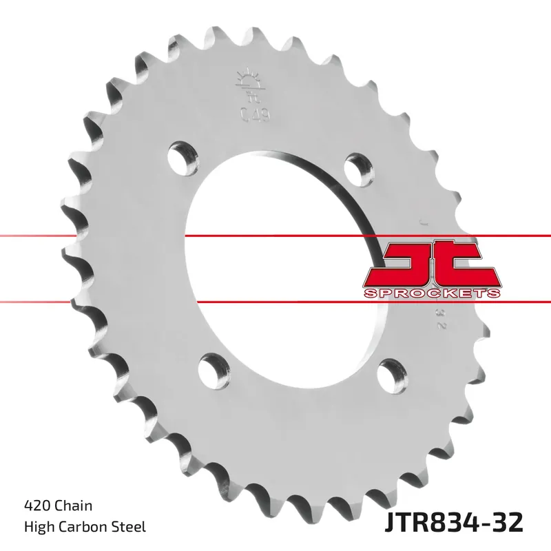 Preisknaller Kettenrad JT Sprockets 420 32Z Innendurchmesser 64mm Lochkreis 80mm für Yamaha Chappy TT-R PW E FS SE 50 - 110 ccm