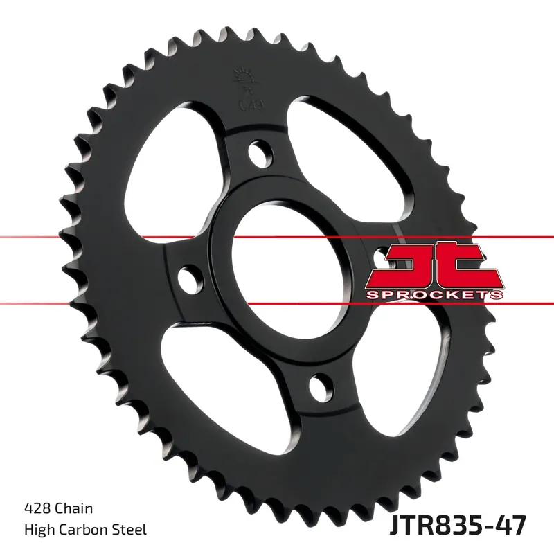 Kettenrad JT Sprockets 428 47Z Innendurchmesser 54mm Lochkreis 92mm für Yamaha SR SE RD LC 80 / 125 ccm Bj. 1982 - 2002 Nur Für Kurze Zeit