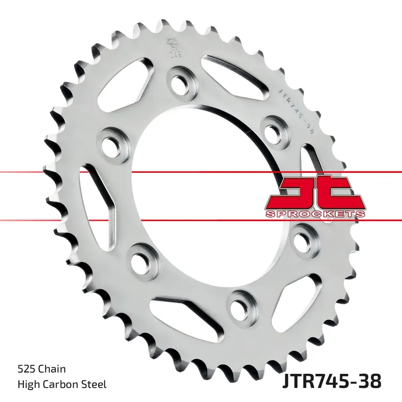 Kettenrad JT Sprockets 525 38Z Innendurchmesser 100mm Lochkreis 124mm für Ducati Monster S4 ST 4 S Dark i.e. 2 ST4 Sportclassic GT Touring Sport SS 916 Bj. 1997 - 2017 Direkt Vom Hersteller