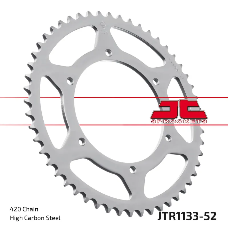 Kettenrad JT Sprockets 420 52Z Innendurchmesser 108mm Lochkreis 123mm für Aprilia SX, Derbi Senda SM DRD X-Treme Pro Racing R RS4 Ltd Edition RS Motorhispania Jetzt Kaufen