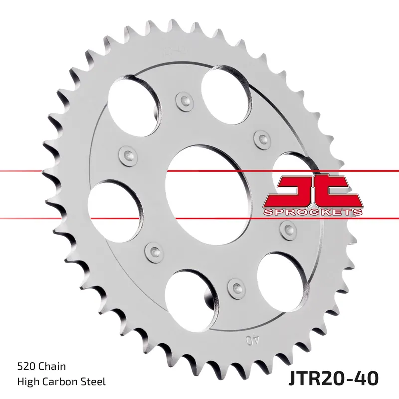 Neu Kettenrad JT Sprockets 520 40Z Innendurchmesser 58mm Lochkreis 110mm für Aprilia Classic Red Rose AE 125 ccm