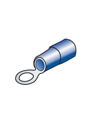 10 Endstücke - Ringkabelenden - blau Neu