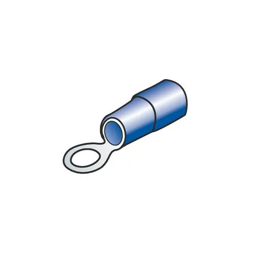 10 Endstücke - Ringkabelenden - blau Neu