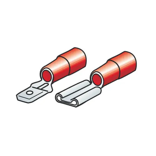 Direktkauf Kit 40 flache Kabelenden - Rot