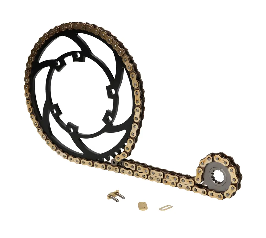 Kettensatz Premium 13/53 Zähne für Derbi Senda 50 R 00-03, Racer, X-Race, X-Treme, Gilera RCR 03-05 Markenprodukt