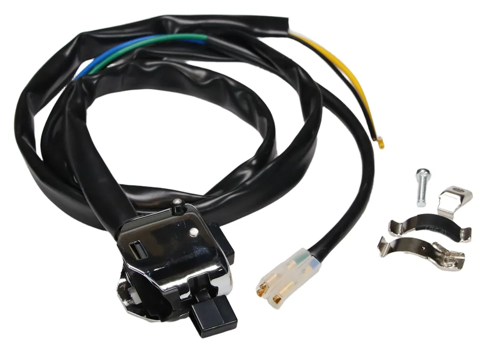 Sonderangebot Schaltereinheit Lenker verchromt Merit Replica universal mit Kabel für Puch, Sachs Mofa