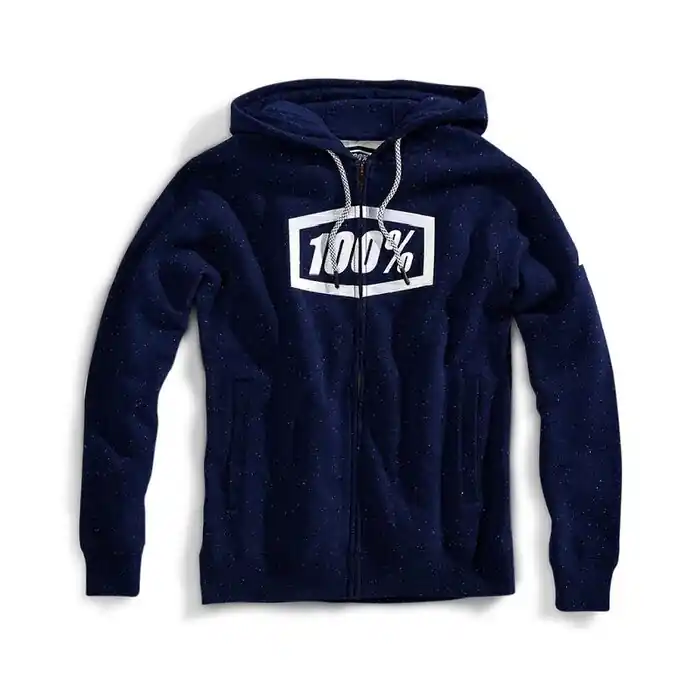 100% Zip-Hoody Syndicate Blau/Weiss M Bestpreis