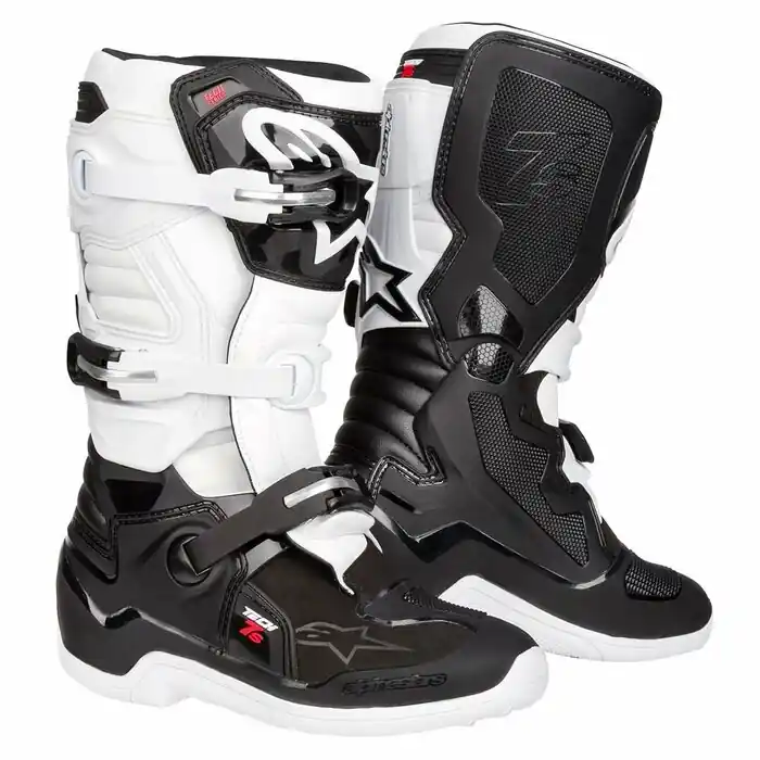 Ausverkauf Alpinestars Stiefel Tech 7S Schwarz/Weiß 5 (38)