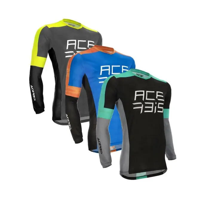 Acerbis Jersey MX Track Two Schwarz Blau S Expressversand