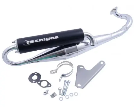 Auspuff TECNIGAS Next-R Chrom für Aprilia/Suzuki 50 Schnäppchen