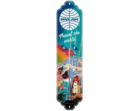 Sichere Zahlung Thermometer NOSTALGIC ART Pan Am - Travel the world Seaside