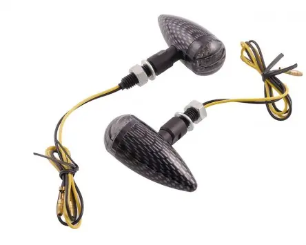 Schnäppchen Blinker VANEZ Space LED carbon getönt universal E-Nummer, Custom, Motorrad, Mokick, Scooter, Roller, Mofa, Moped, ATV, Quad