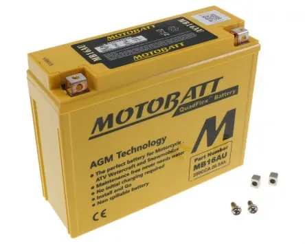 Batterie 12V 20,5Ah MOTOBATT MB16AU kompatibel für Yamaha XV700 750 Virago, VMX-12, Ducati Monster SP Sichere Zahlung