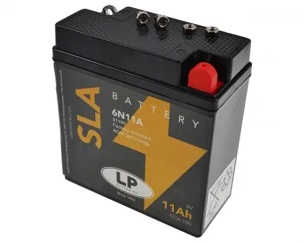 Batterie LANDPORT 6N11A 6V 11Ah wartungsfrei kompatibel für BMW R 26 27, Simson S 50 51 53 70 83, SR50, SR80, MZ TS 150, ES 150, RT 125, Heinkel, Bell Neu Im Sortiment