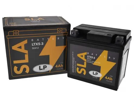 Batterie LANDPORT LTX5-3 SLA 12V 4Ah kompatibel für Aprilia SR50, Peugeot Speedfight 1 2 3 4, Simson S53, S83, SR50, SR80, Vespa PK 50 200, Yamaha DT Wochenendangebot