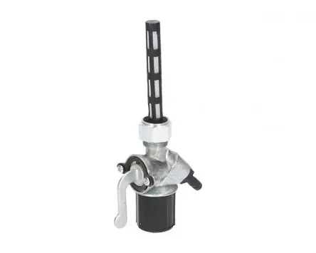 Jetzt Kaufen Benzinhahn manuell schräg mit Wassersack für Simson S50, S51, SR1, SR2, Sperber, MuZ ES, ETS, ETZ, TS 125 150