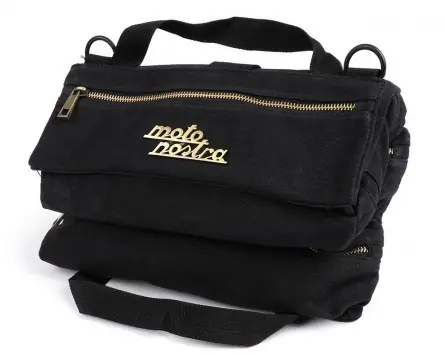 Billig Werkzeugtasche schwarz ohne Werkzeug MOTO NOSTRA universal, kompatibel für Vespa VNB, VBB, Rally, Sprint, Lambretta, Scooter, Roller
